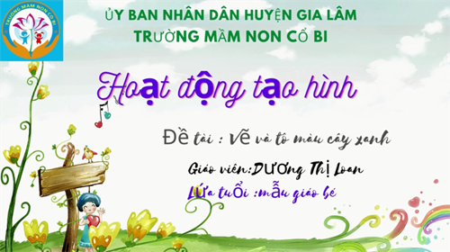 Tạo hình: Vẽ tô màu cay xanh - MGB